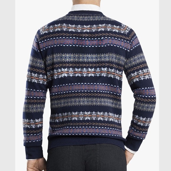 Peter Millar Men’s Mountainside Wicked Fair Isle Crewneck Sweater Medium - Picture 4 of 11